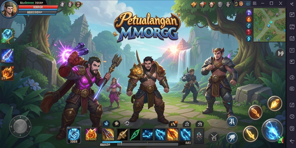 Tampilan gameplay seru dari dunia MMORPG 888IDR.