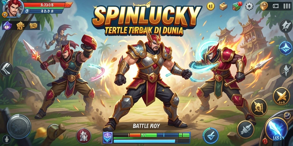 Tampilan menarik dari pertarungan seru di SPINLUCKY.